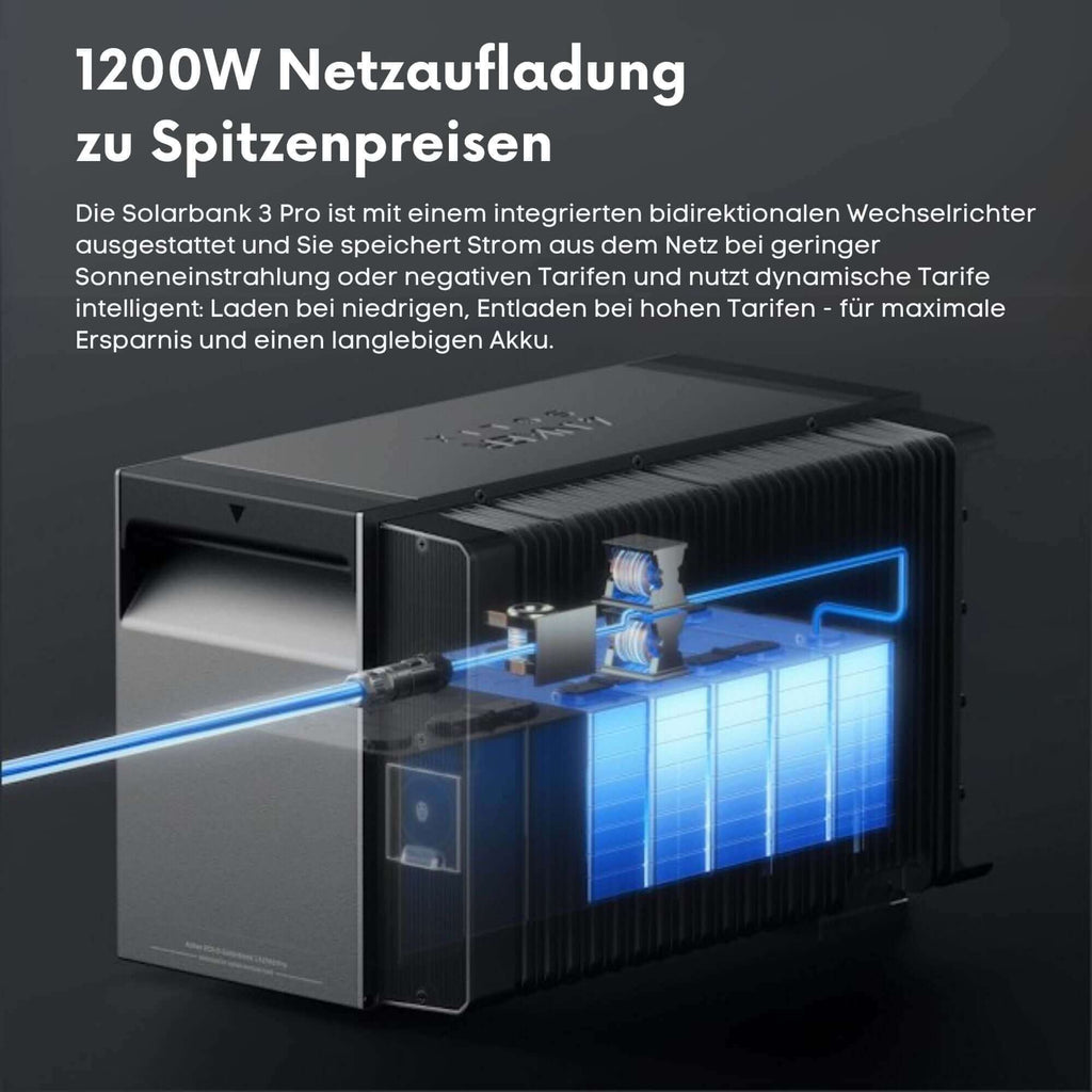 Anker SOLIX Solarbank 3 E2700 Pro 2700 Wh Speicherlösung für Solarstrom