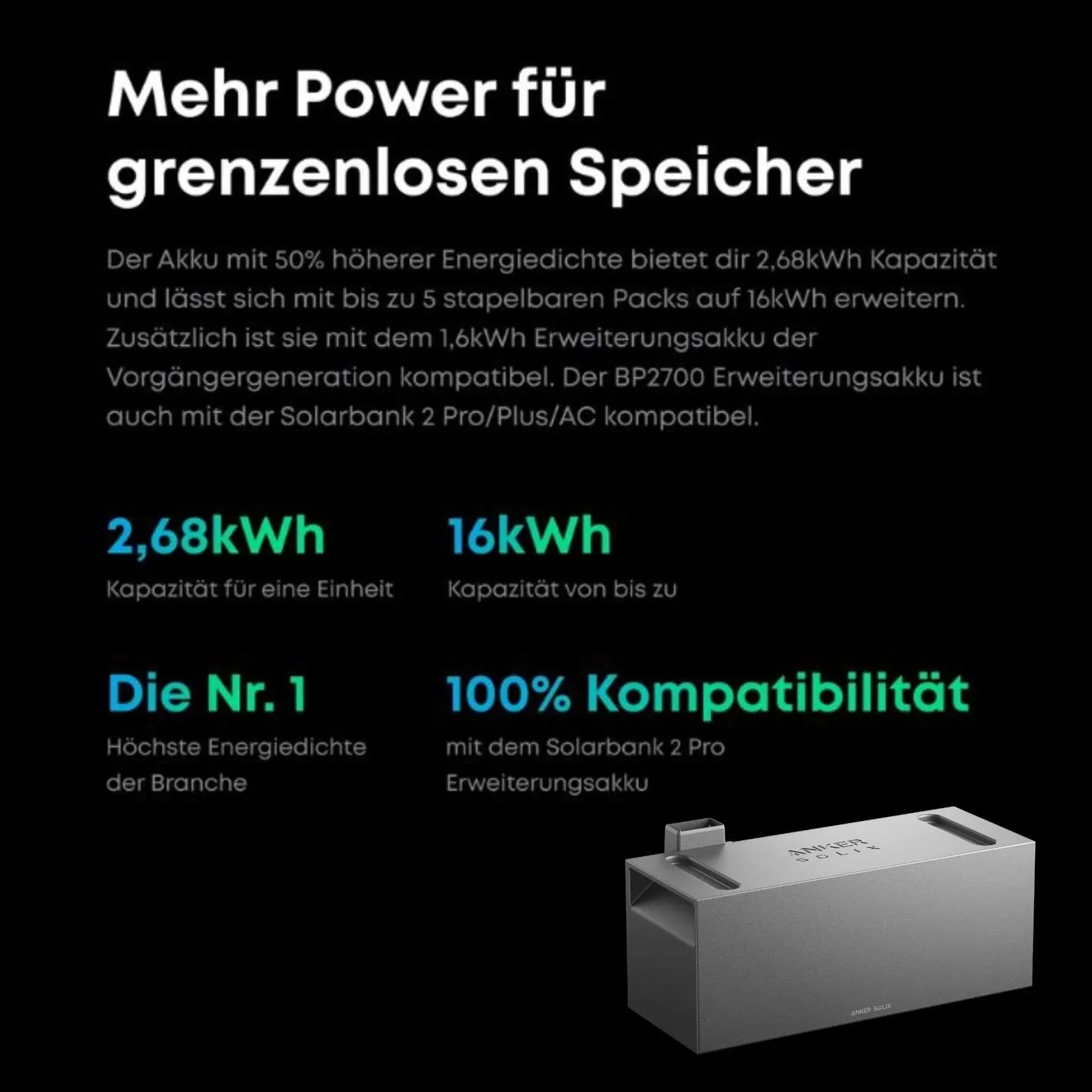 Anker SOLIX BP2700 Erweiterungsakku kaufen für Solarbank 2 und Solarbank 3