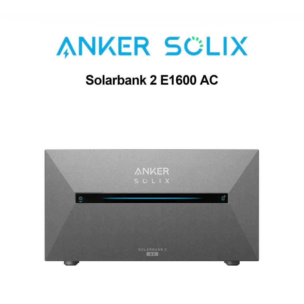 Anker SOLIX Solarbank 2 E1600 AC Stromspeicher für Balkonkraftwerk mit AC-Kopplung