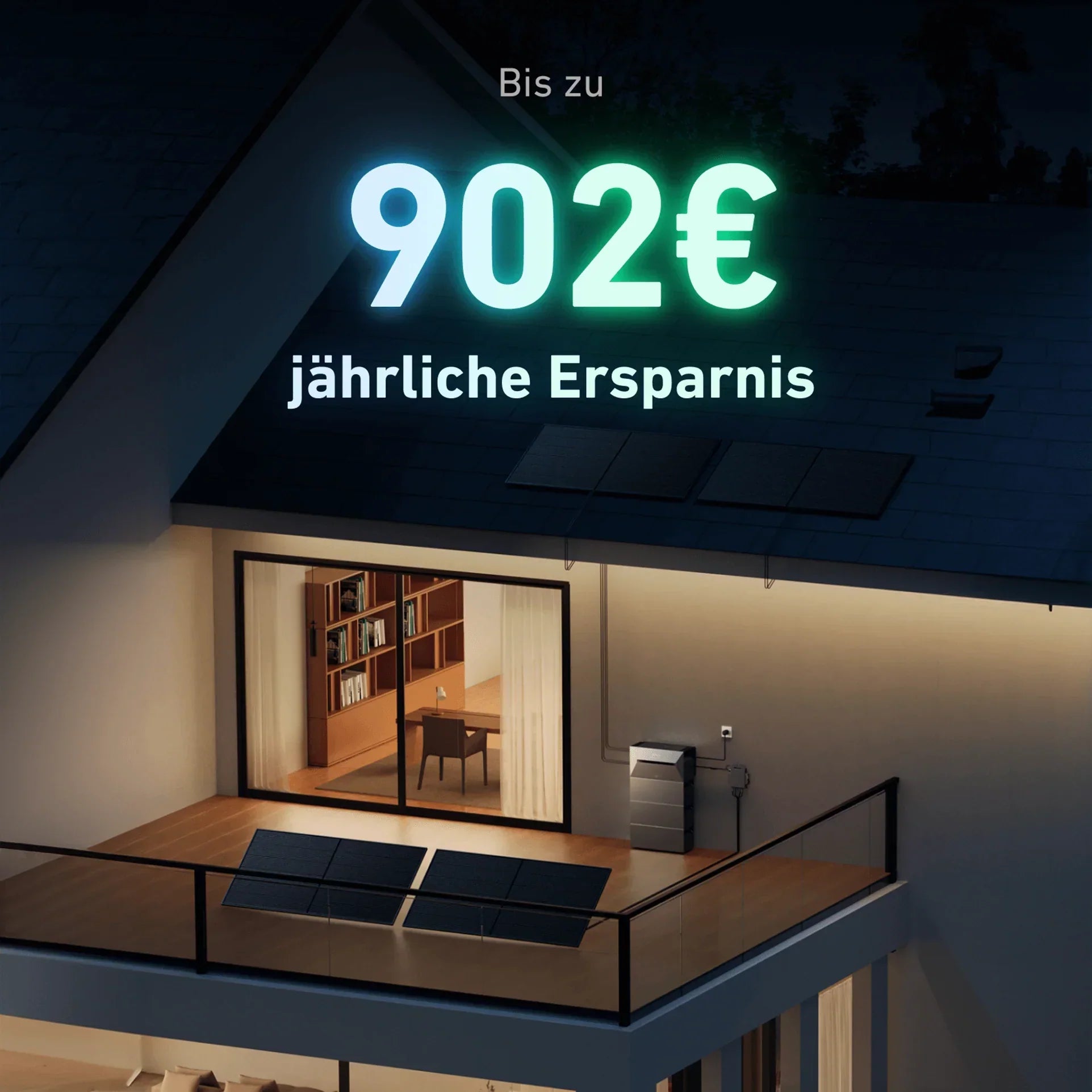 Anker SOLIX Solarbank 2 E1600 AC Energiemanagement für höheren Solarstrom Eigenverbrauch