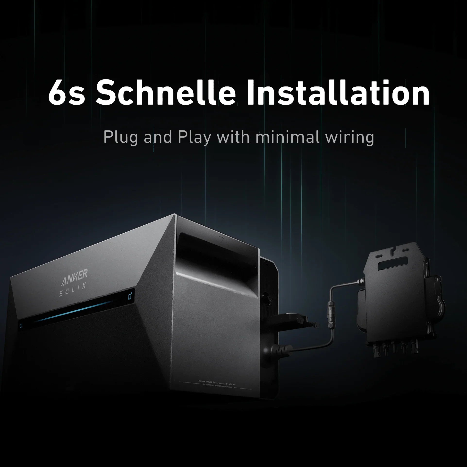 Anker SOLIX Solarbank 2 E1600 AC einfache Installation für Balkonkraftwerk Nachrüstung