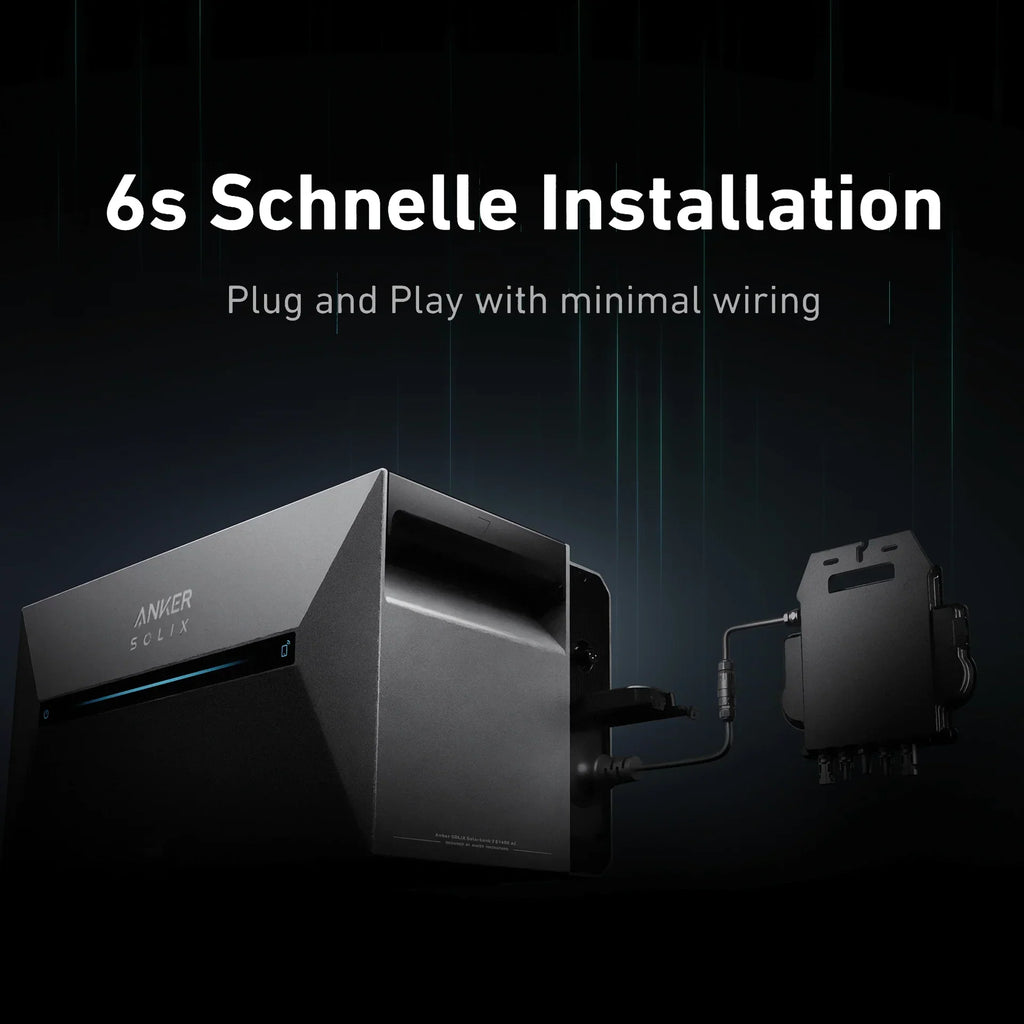 Anker SOLIX Solarbank 2 E1600 AC einfache Installation für Balkonkraftwerk Nachrüstung